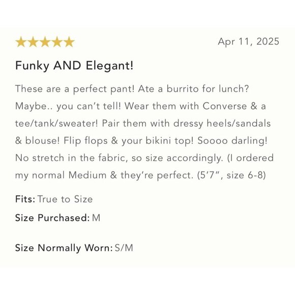 NWT Size XS - The Somerset Pull-On Pants: Printed Silky Edition (NWT US$128) - Picture 9 of 16